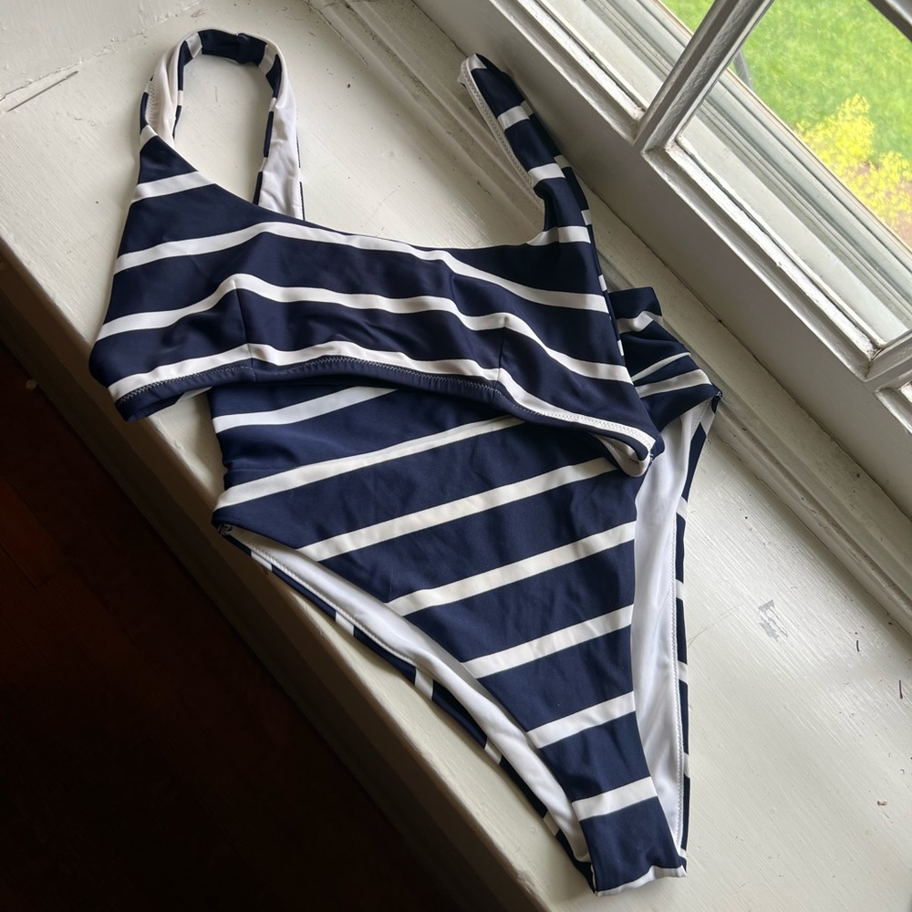 Aerie Blue Striped Bikini